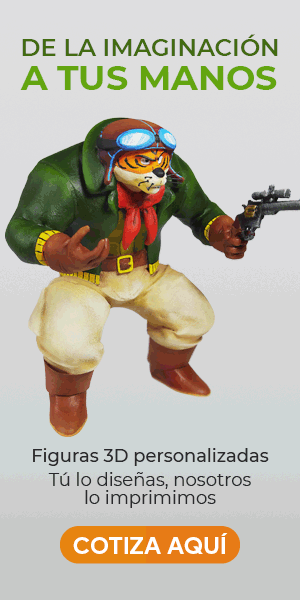 Banner animado vertical impresión 3d personalizada