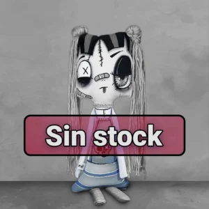 Imagen informativa de out of stock de la muñeca Abril