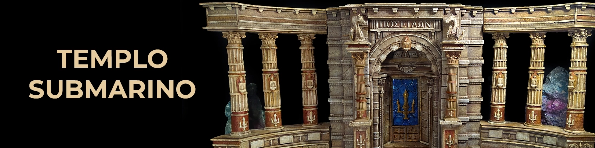 Imagen del diorama Templo Submarino en tonalidades cálidas - Vista 01