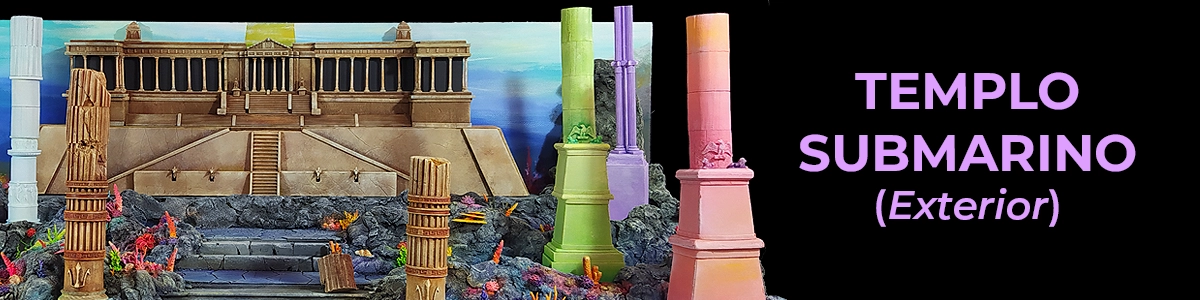 Imagen del diorama exterior del Templo Submarino de Poseidón - Vista 01