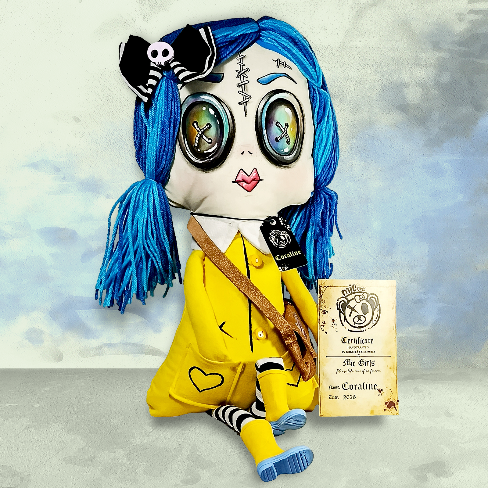 Imagen principal de Coraline, muñeca de trapo basada en la película de 2009