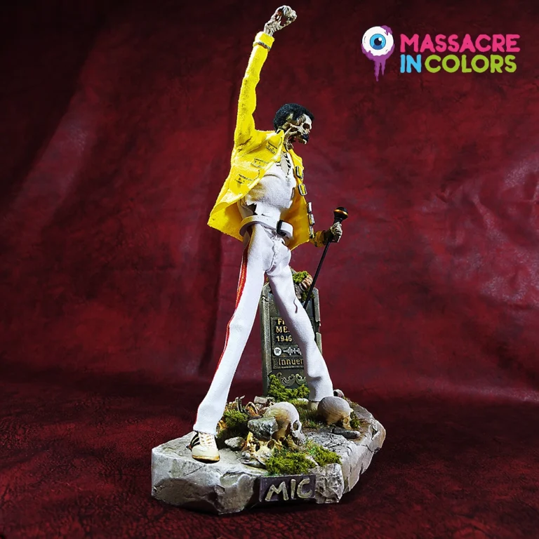 Freddie Mercury en 3D + Base