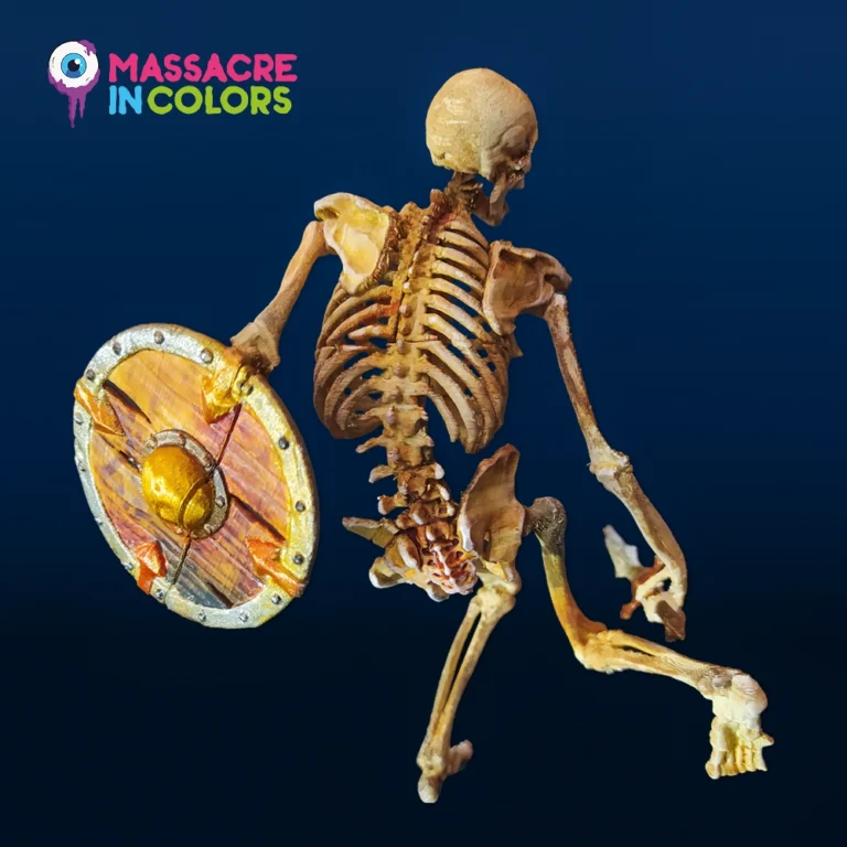 Esqueleto guerrero en 3D
