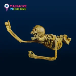 Esqueleto arrastrándose 3D