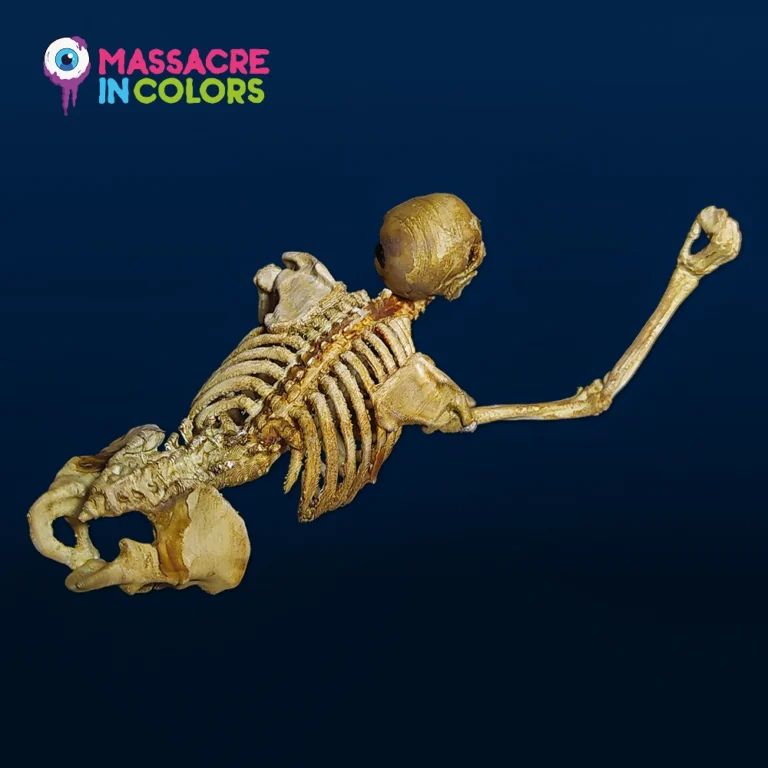 Esqueleto arrastrándose 3D